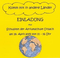 Plakat Schulfest Atriumschule